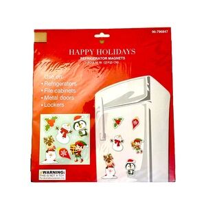 NEW Santa Claus Reindeer Elf Snowman Penguin Magnets Christmas Holiday Decor NIP